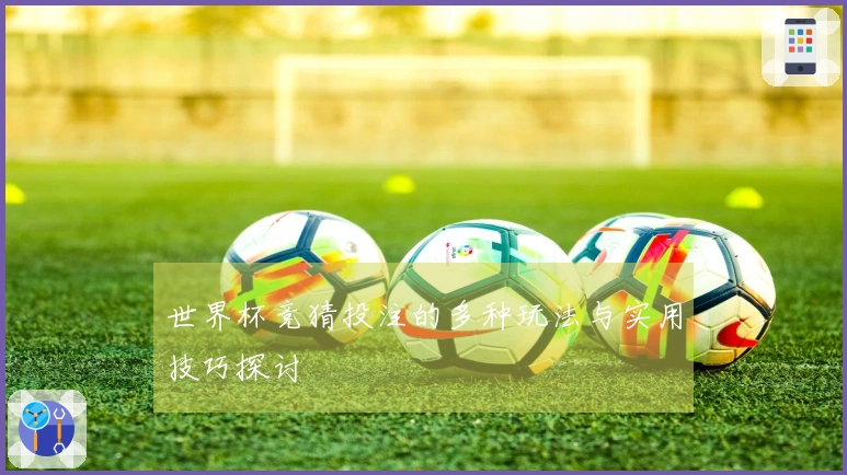 世界杯竞猜投注的多种玩法与实用技巧探讨